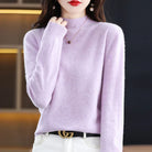 Jessica | Elegant Mock-Neck Fitted Sweater - Picela