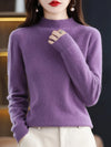 Jessica | Elegant Mock-Neck Fitted Sweater - Picela