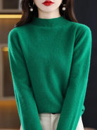 Jessica | Elegant Mock-Neck Fitted Sweater - Picela