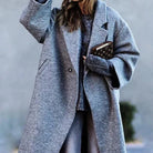 Jessica | Elegant Wool Longline Coat - Picela
