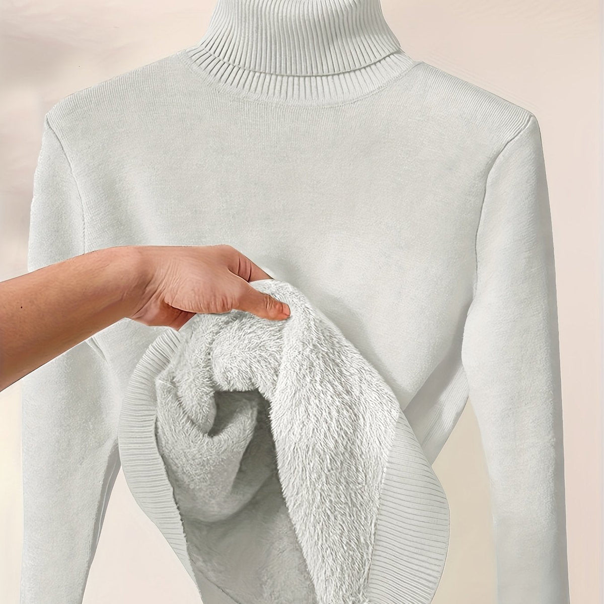 Jessica | Soft Fleece-Lined Turtleneck Sweater - Picela