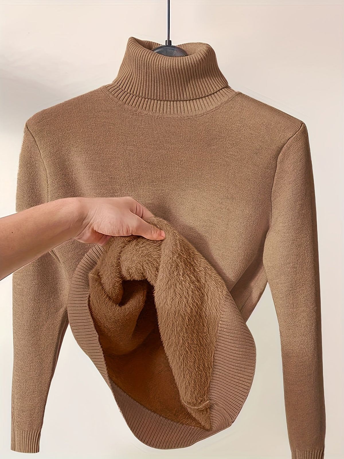 Jessica | Soft Fleece-Lined Turtleneck Sweater - Picela