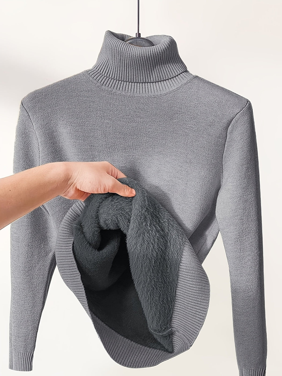Jessica | Soft Fleece-Lined Turtleneck Sweater - Picela