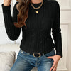 Juliana | Elegant Cable-Knit Mock-Neck Sweater - Picela