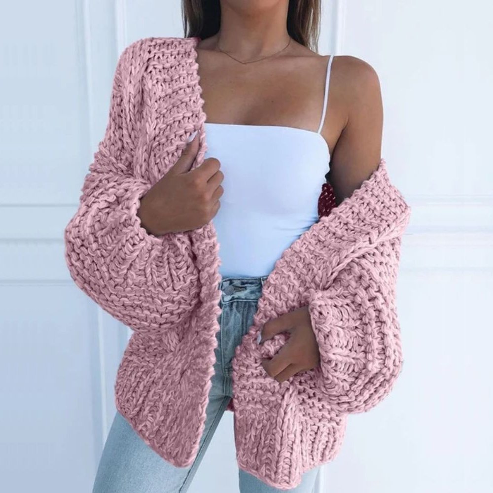Cecily | Elegant Oversized Chunky Cardigan