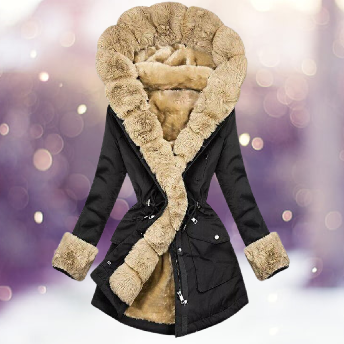Kelly | Cozy Faux-Fur Parka Coat - Picela