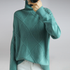 Kelly | Elegant Turtleneck Argyle Sweater - Picela