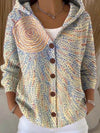 Kimberly | Elegant Patchwork Hooded Cardigan - Picela