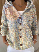 Kimberly | Elegant Patchwork Hooded Cardigan - Picela