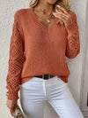 Laura | Elegant Crochet Sleeve Sweater - Picela