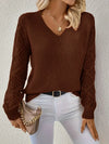 Laura | Elegant Crochet Sleeve Sweater - Picela