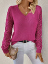 Laura | Elegant Crochet Sleeve Sweater - Picela