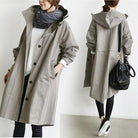 Laura | Elegant Hooded Longline Coat - Picela