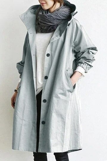 Laura | Elegant Hooded Longline Coat - Picela