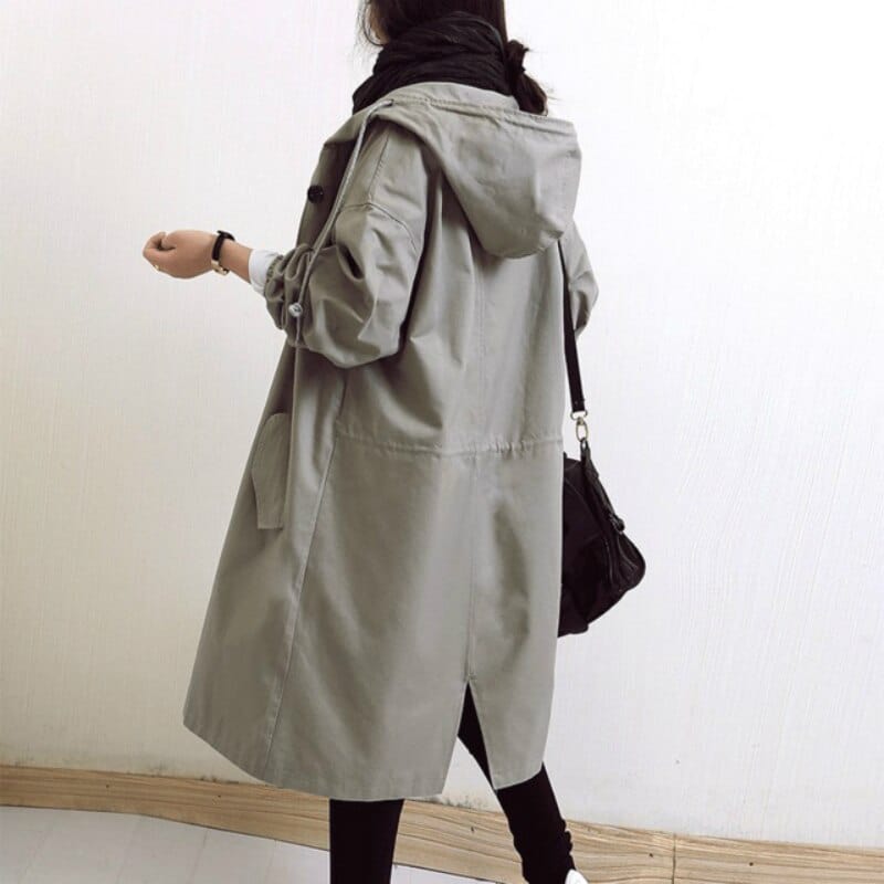 Laura | Elegant Hooded Longline Coat - Picela