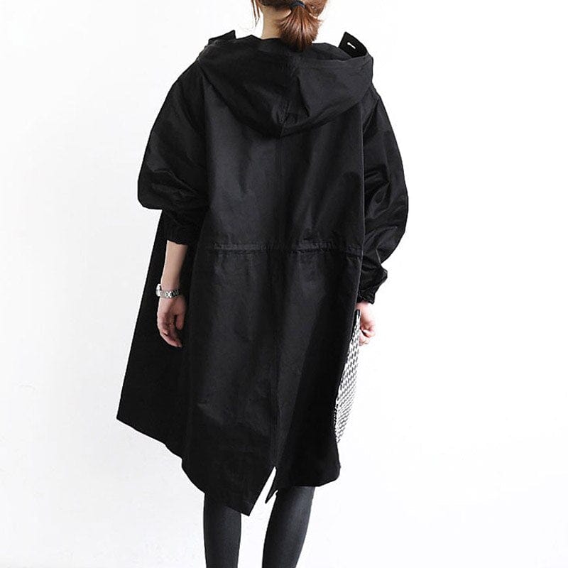 Laura | Elegant Hooded Longline Coat - Picela