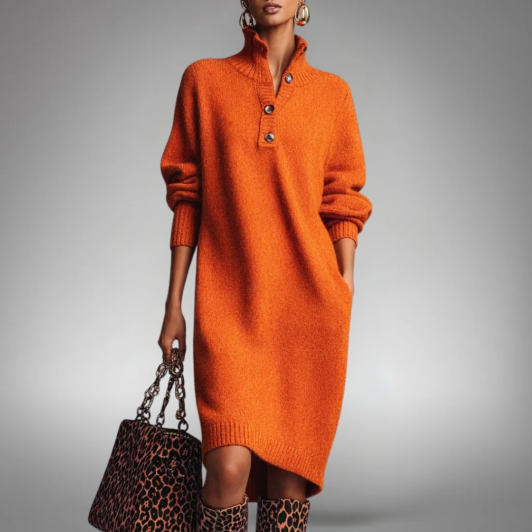 Laura | Elegant Oversized Knit Sweater - Picela