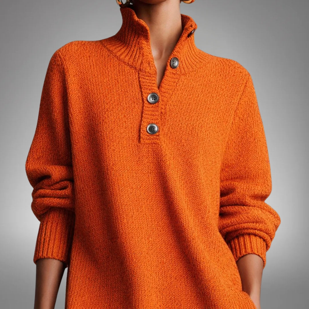 Laura | Elegant Oversized Knit Sweater - Picela