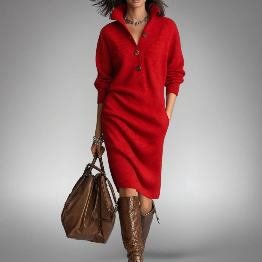 Laura | Elegant Oversized Knit Sweater - Picela