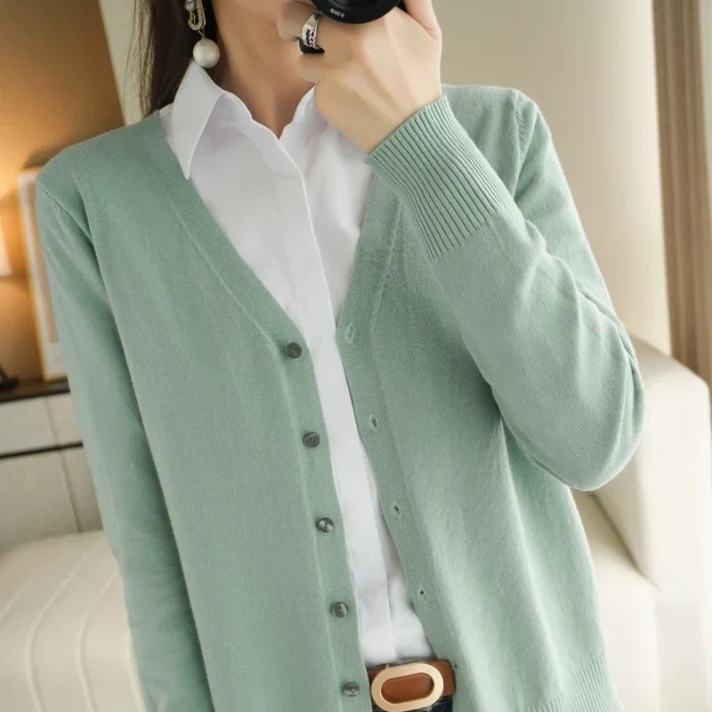Lauren | Elegant Button-Down Knit Cardigan - Picela