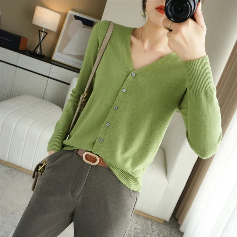 Lauren | Elegant Button-Down Knit Cardigan - Picela