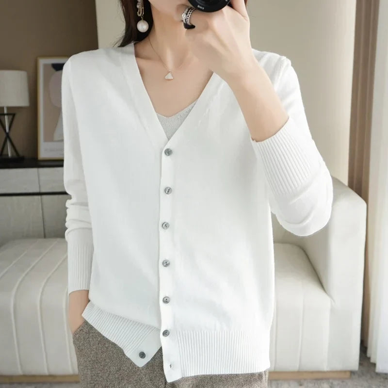 Lauren | Elegant Button-Down Knit Cardigan - Picela