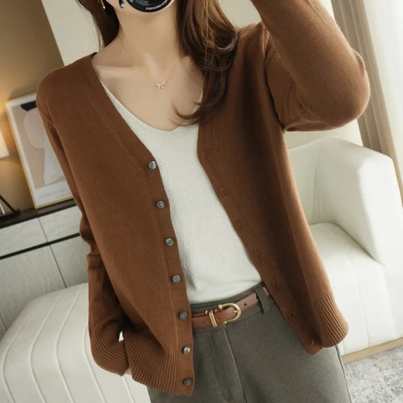 Lauren | Elegant Button-Down Knit Cardigan - Picela