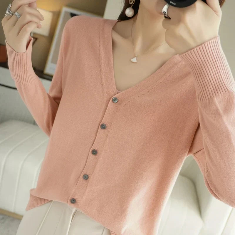 Lauren | Elegant Button-Down Knit Cardigan - Picela