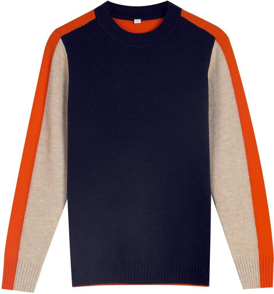 Lauren | Elegant Colorblock Crewneck Sweater - Picela
