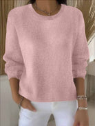 Loretta | Elegant Ribbed Crewneck Sweater - Picela