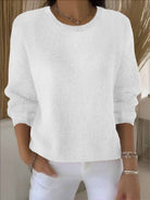 Loretta | Elegant Ribbed Crewneck Sweater - Picela