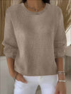 Loretta | Elegant Ribbed Crewneck Sweater - Picela
