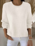 Loretta | Elegant Ribbed Crewneck Sweater - Picela