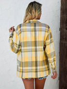 Megan | Effortless Plaid Flannel Top - Picela