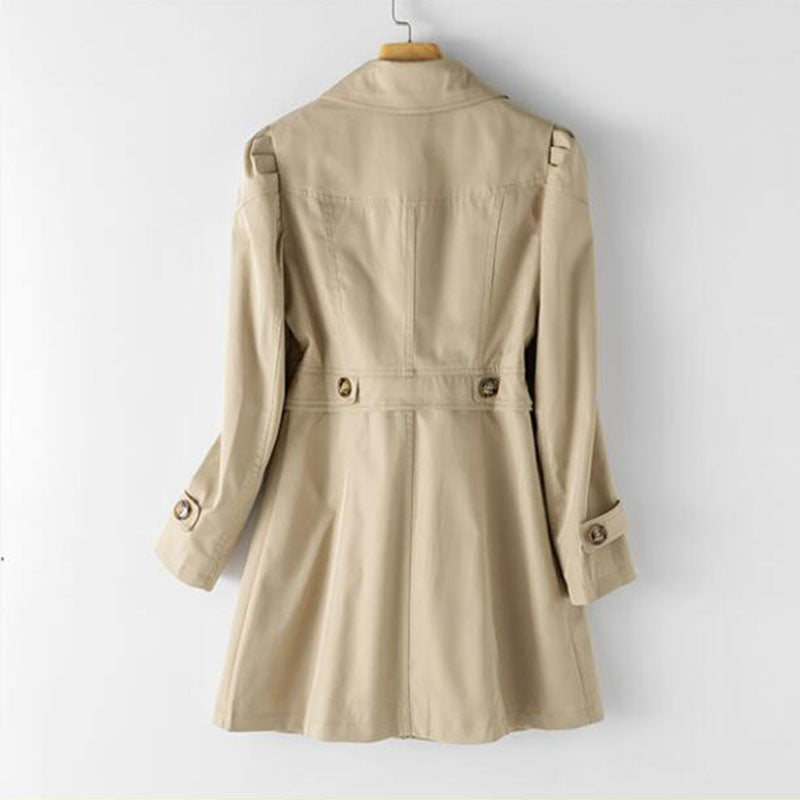 Megan | Elegant Belted Trench Coat - Picela