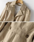 Megan | Elegant Belted Trench Coat - Picela