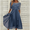 Megan | Feminine Chiffon Midi Dress - Picela
