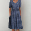 Megan | Feminine Floral Pleated Dress - Picela