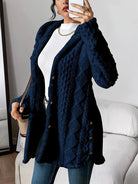 Melissa | Cozy Textured Longline Cardigan - Picela