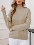 Melissa | Elegant Neck Knit Sweater - Picela