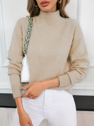 Melissa | Elegant Neck Knit Sweater - Picela