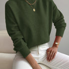 Melissa | Elegant Neck Knit Sweater - Picela