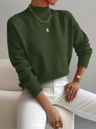 Melissa | Elegant Neck Knit Sweater - Picela