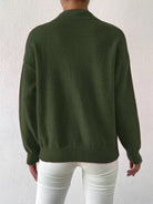 Melissa | Elegant Neck Knit Sweater - Picela