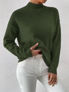 Melissa | Elegant Neck Knit Sweater - Picela