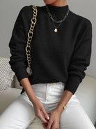 Melissa | Elegant Neck Knit Sweater - Picela