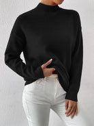 Melissa | Elegant Neck Knit Sweater - Picela