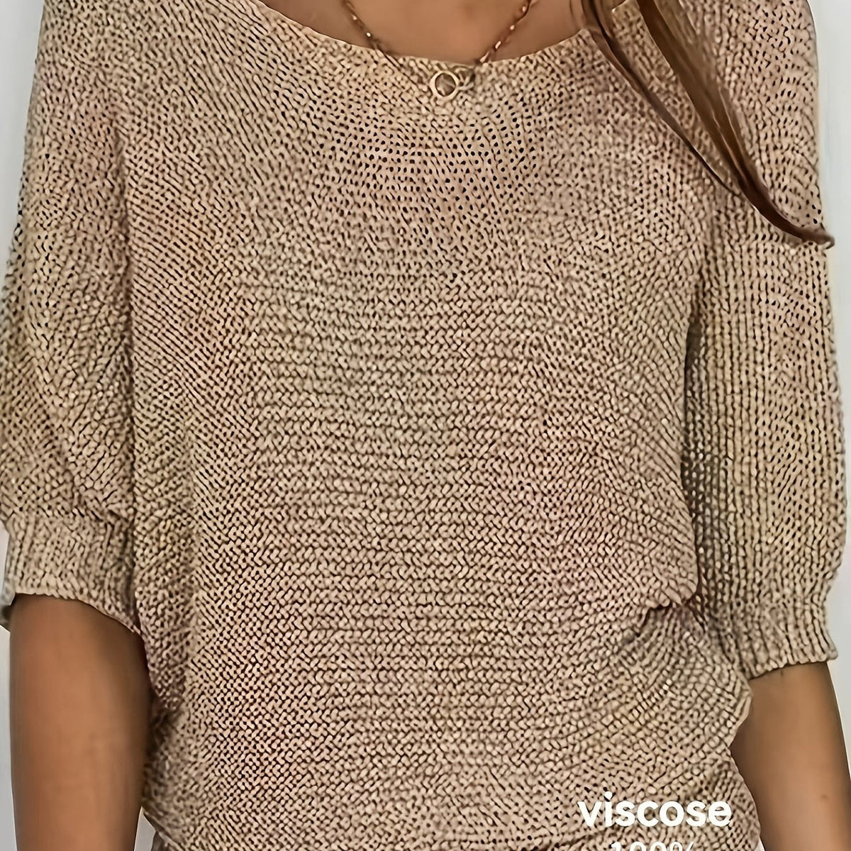 Melissa | Elegant Open-Knit Boat-Neck Sweater - Picela