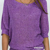 Melissa | Elegant Open-Knit Boat-Neck Sweater - Picela
