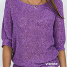 Melissa | Elegant Open-Knit Boat-Neck Sweater - Picela